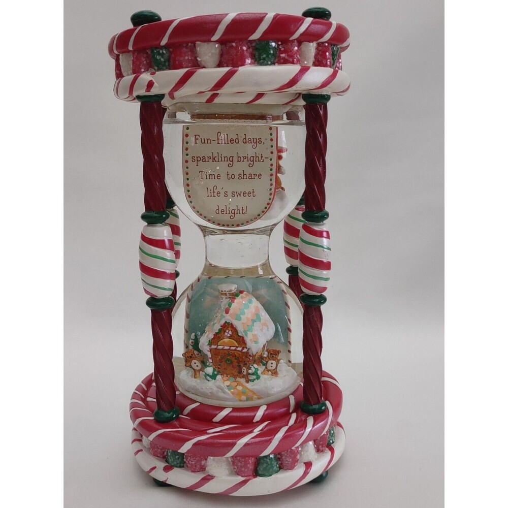 Hallmark Keepsake 2005 Tabletop The Seasons Sweet Delight Hour Glass Snow Globe